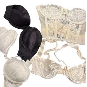 Bra bundle  - Black , white and Cream 32B-34A
